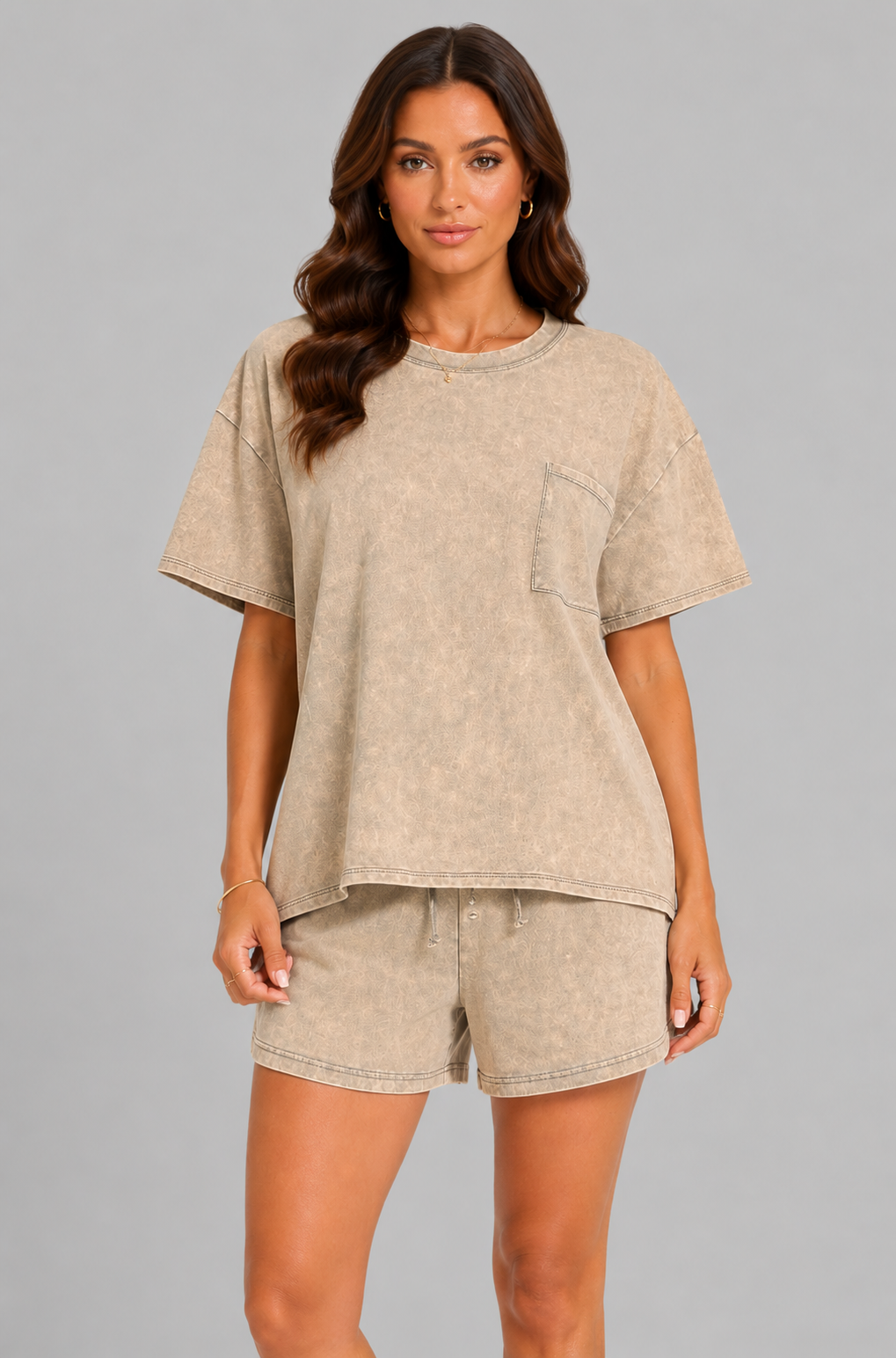 Gracie Terry Relaxed Top & Short Set