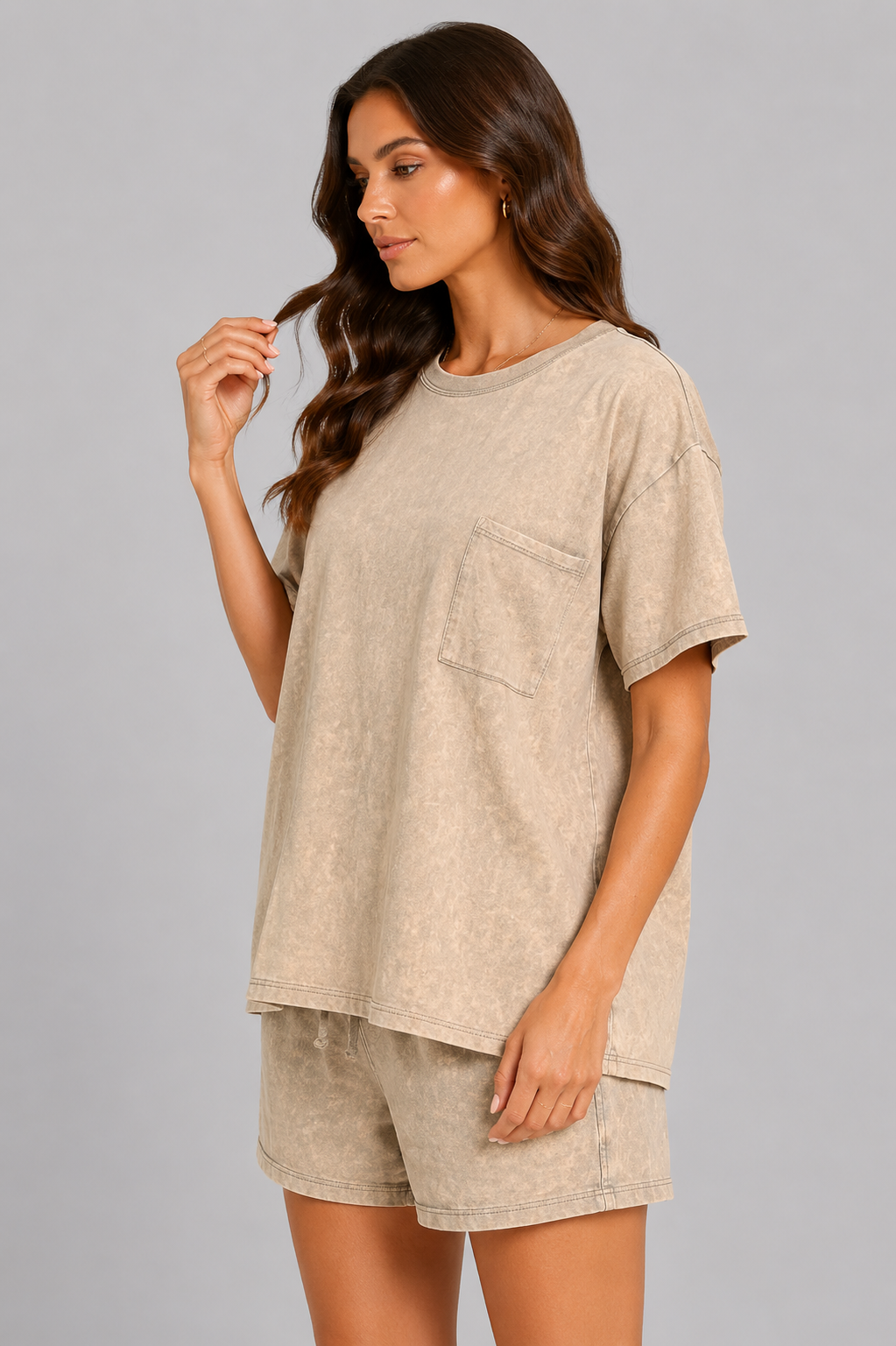 Gracie Terry Relaxed Top & Short Set