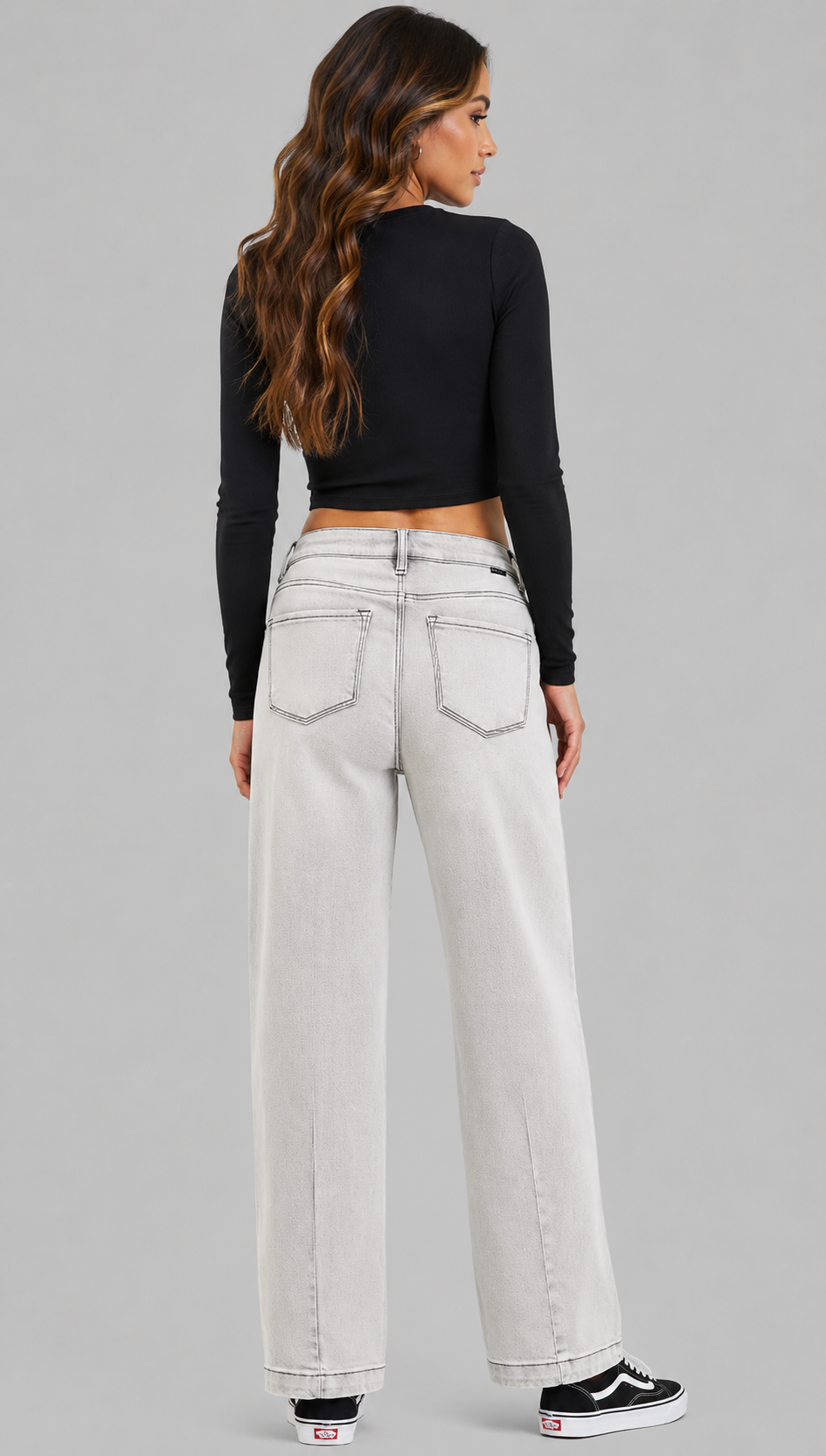 Halley Slouchy Baggy Grey Jeans