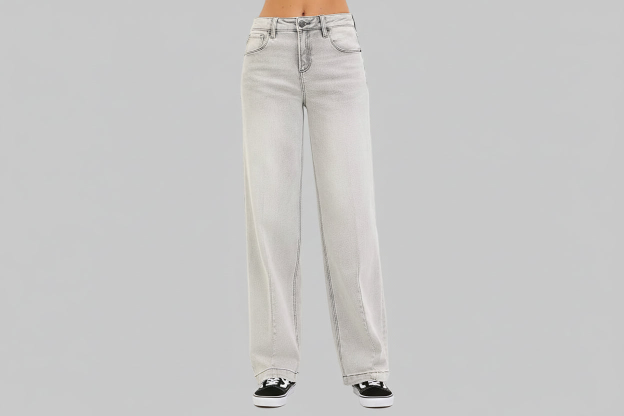 Halley Slouchy Baggy Grey Jeans