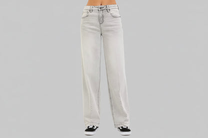 Halley Slouchy Baggy Grey Jeans
