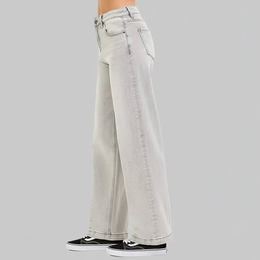 Halley Slouchy Baggy Grey Jeans