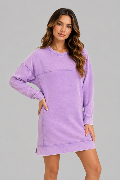 Sophie Terry Lavender Sweatshirt Dress