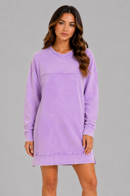 Sophie Terry Lavender Sweatshirt Dress