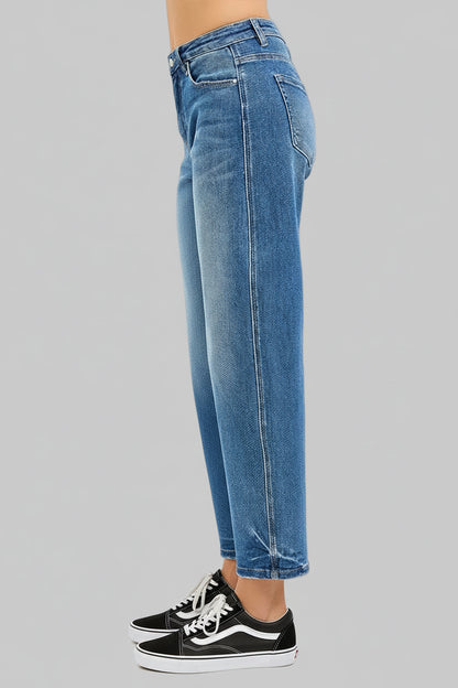 Jade Slouchy Cropped Barrel Jeans