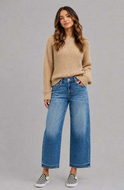 Jade Slouchy Cropped Barrel Jeans