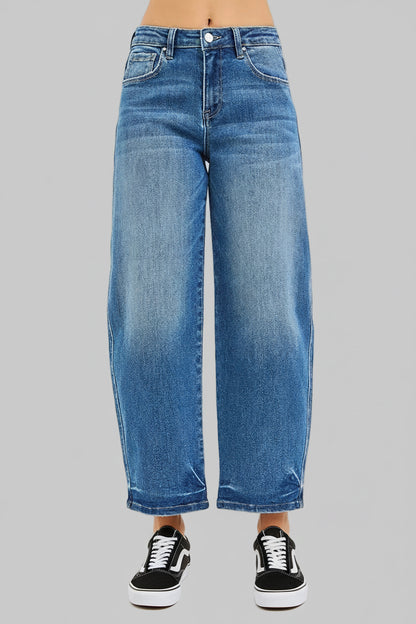 Jade Slouchy Cropped Barrel Jeans