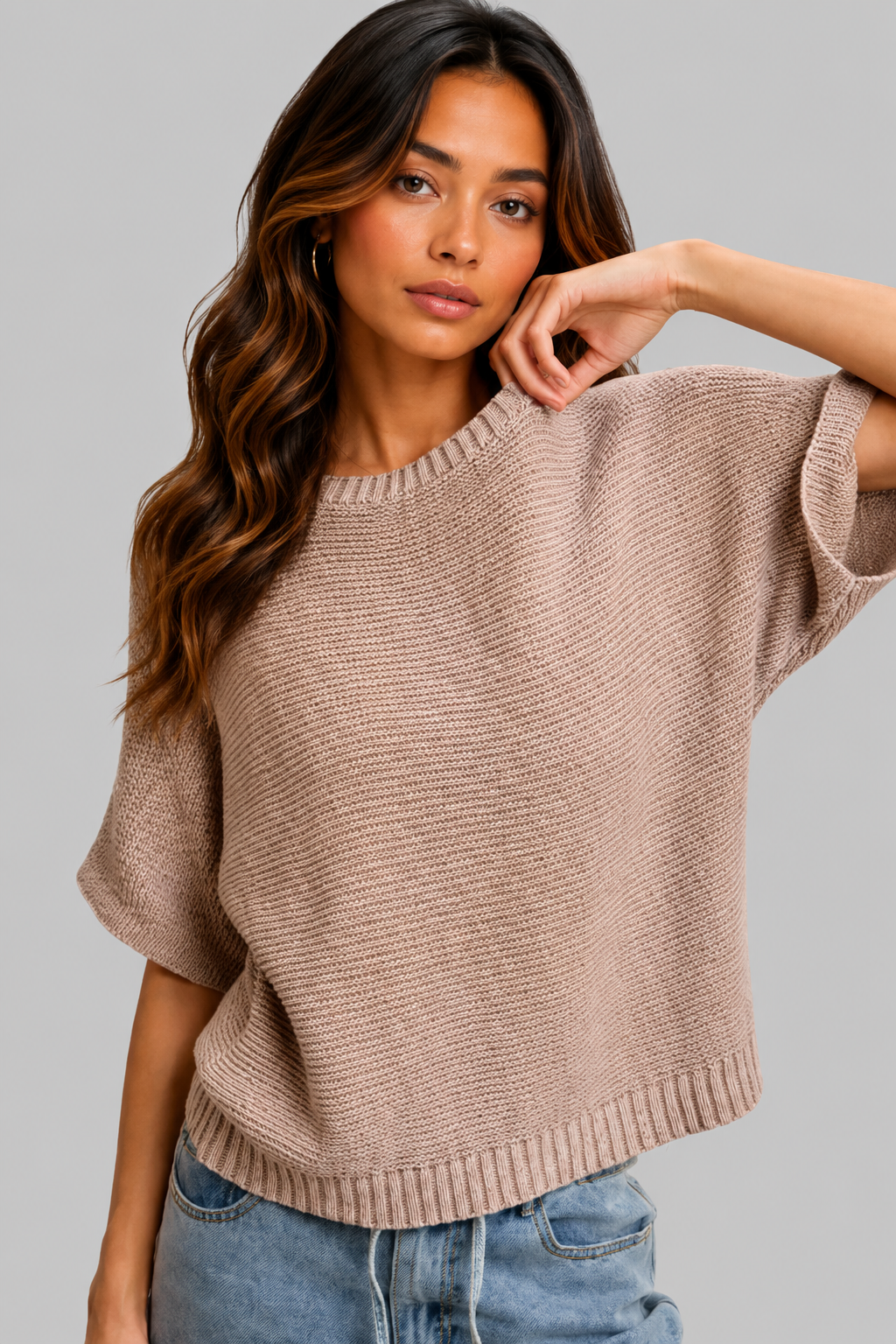 Karter Dolman Sleeves Knit Top