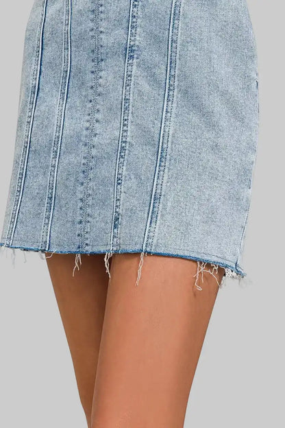 Kehlani Cotton Denim Mini Dress