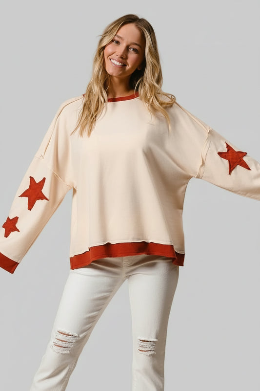 Kinsley Bohemian Star Terry Sweatshirt