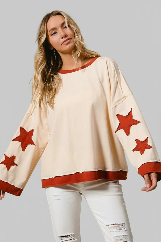 Kinsley Bohemian Star Terry Sweatshirt