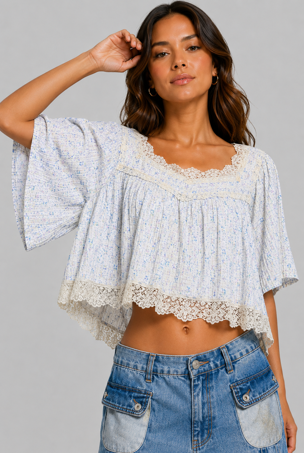 Kinsley Floral Lace Blouse