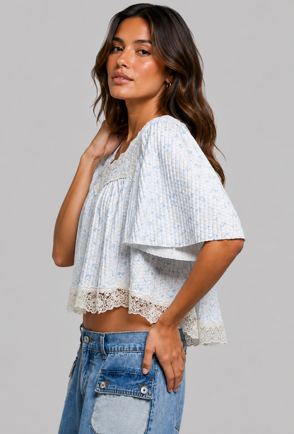 Kinsley Floral Lace Blouse