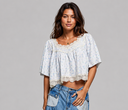 Kinsley Floral Lace Blouse