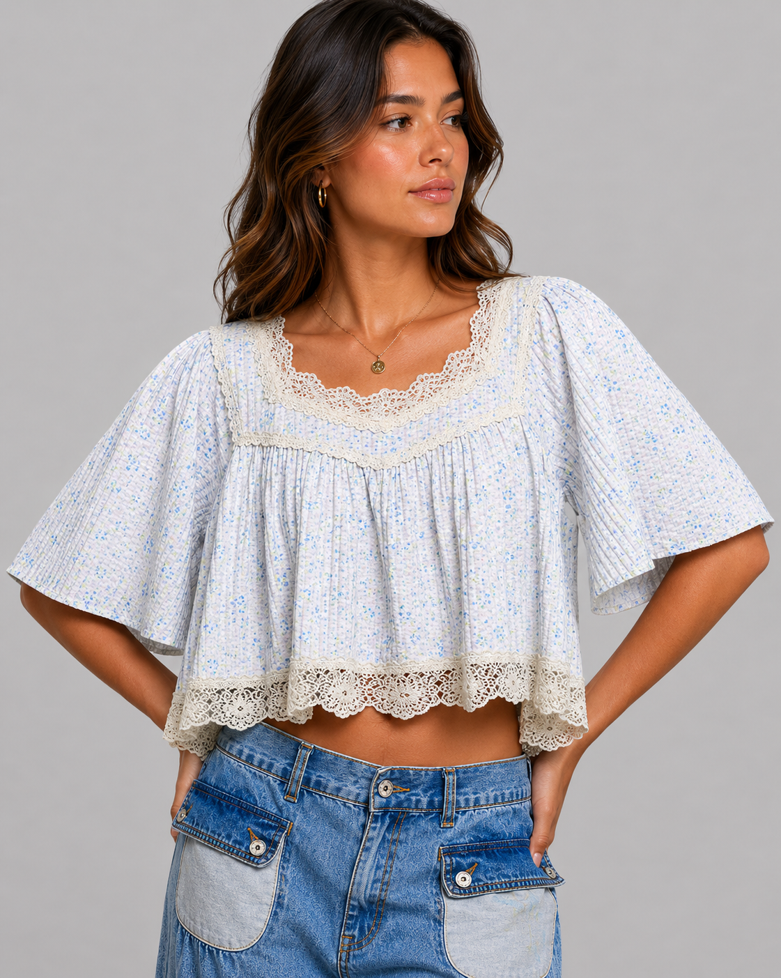 Kinsley Floral Lace Blouse