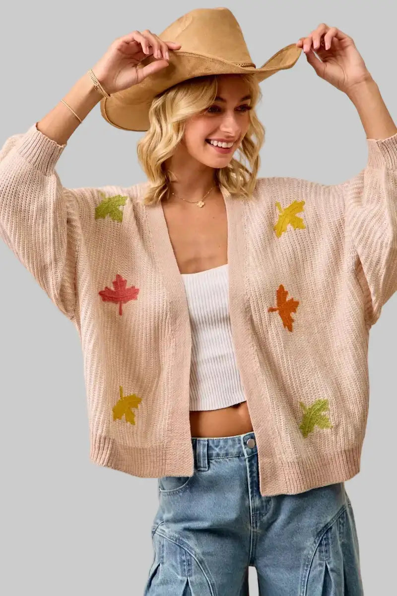 Leilani Leaf Knit Cardigan