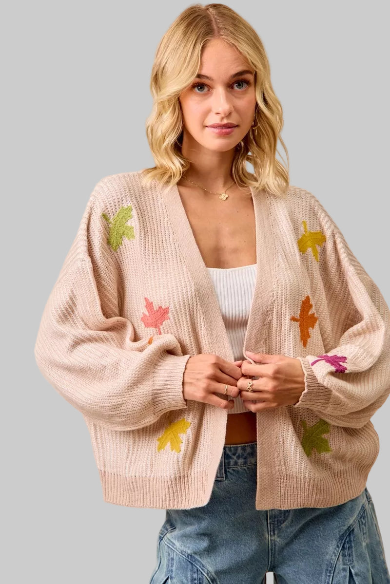 Leilani Leaf Knit Cardigan