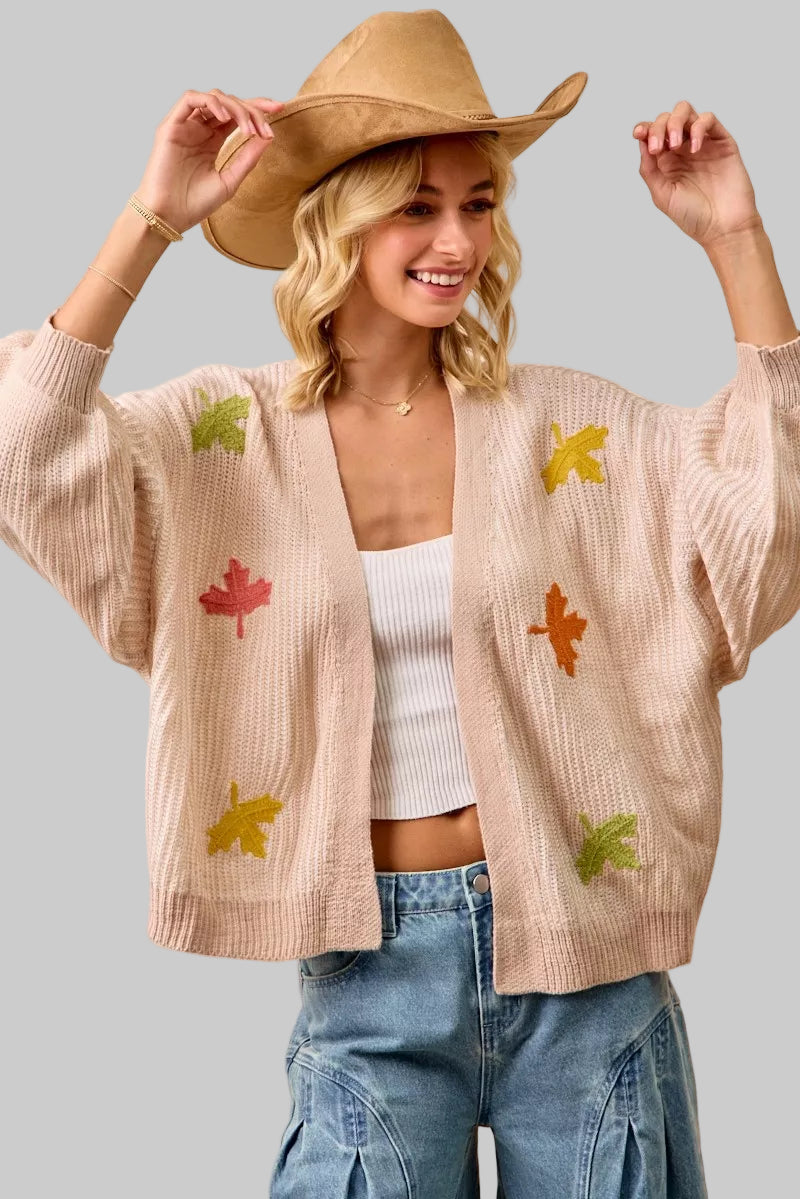 Leilani Leaf Knit Cardigan