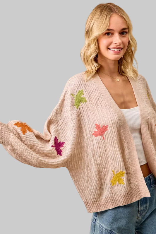 Leilani Leaf Knit Cardigan