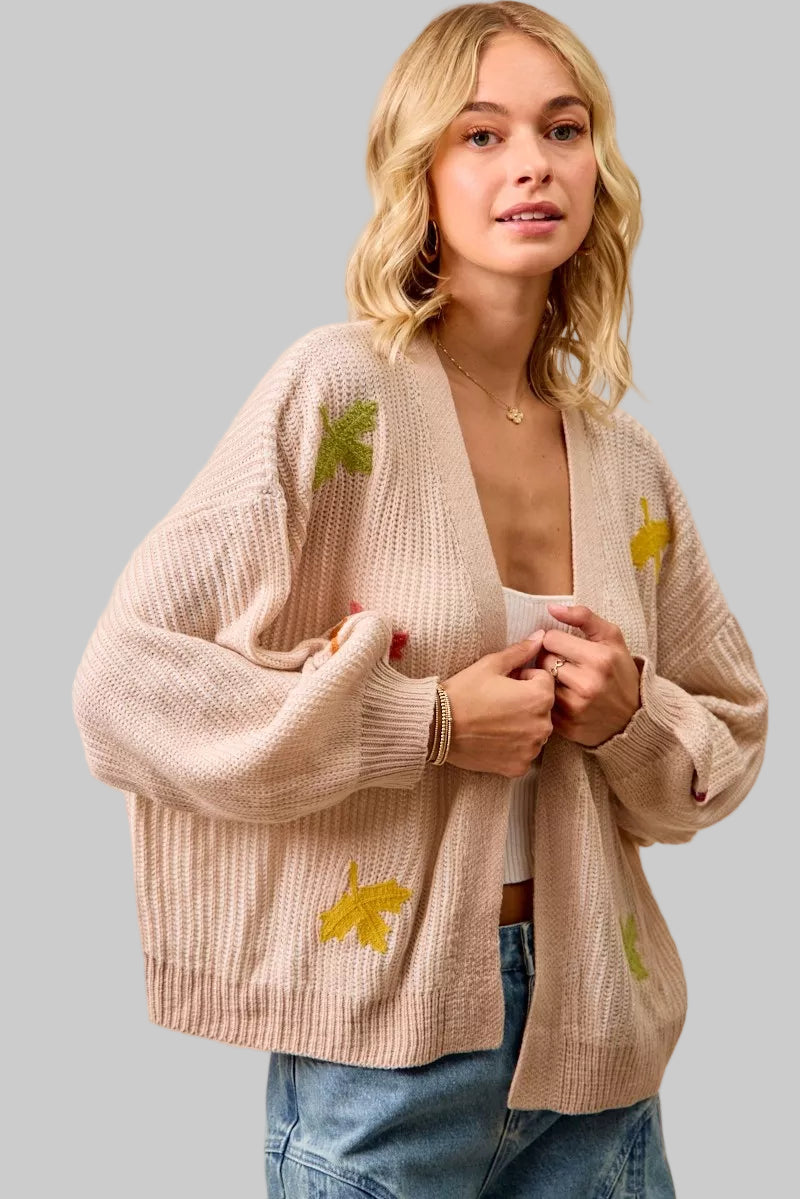 Leilani Leaf Knit Cardigan