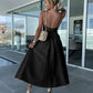 Lindsey Woven Sexy Bow Cutout Maxi Dress