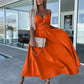 Lindsey Woven Sexy Bow Cutout Maxi Dress