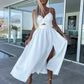 Lindsey Woven Sexy Bow Cutout Maxi Dress