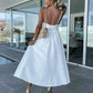 Lindsey Woven Sexy Bow Cutout Maxi Dress