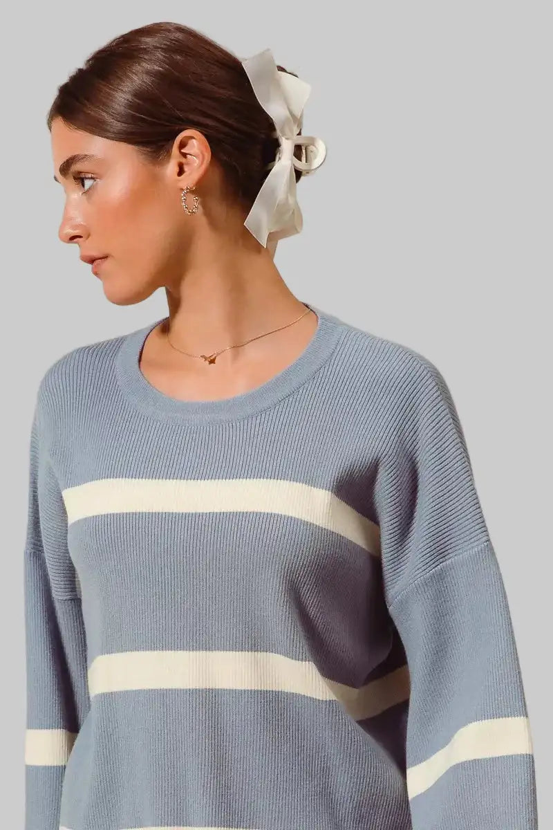 Lydia Ribbed Striped Sweater