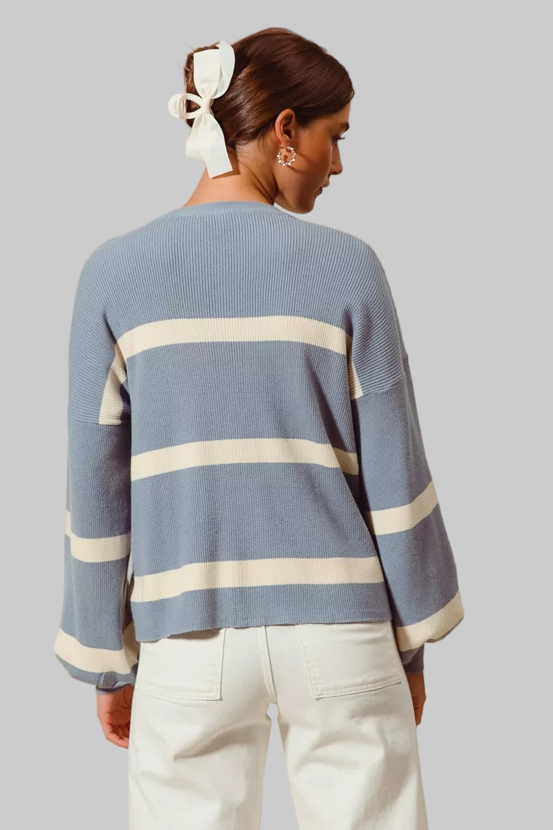 Lydia Ribbed Striped Sweater