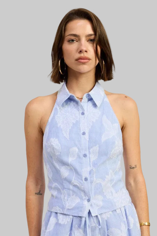 Mackenzie Button Down Collared Top