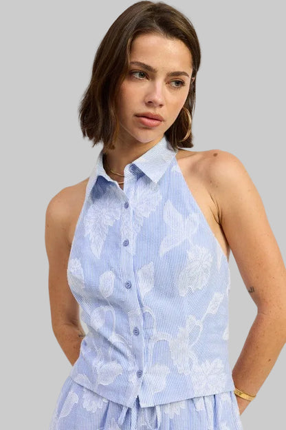 Mackenzie Button Down Collared Top