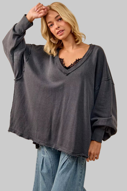 Marie French Terry Oversized Sweatshirt