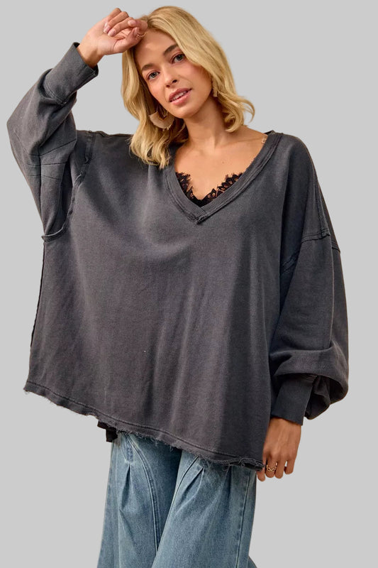 Marie French Terry Oversized Sweatshirt