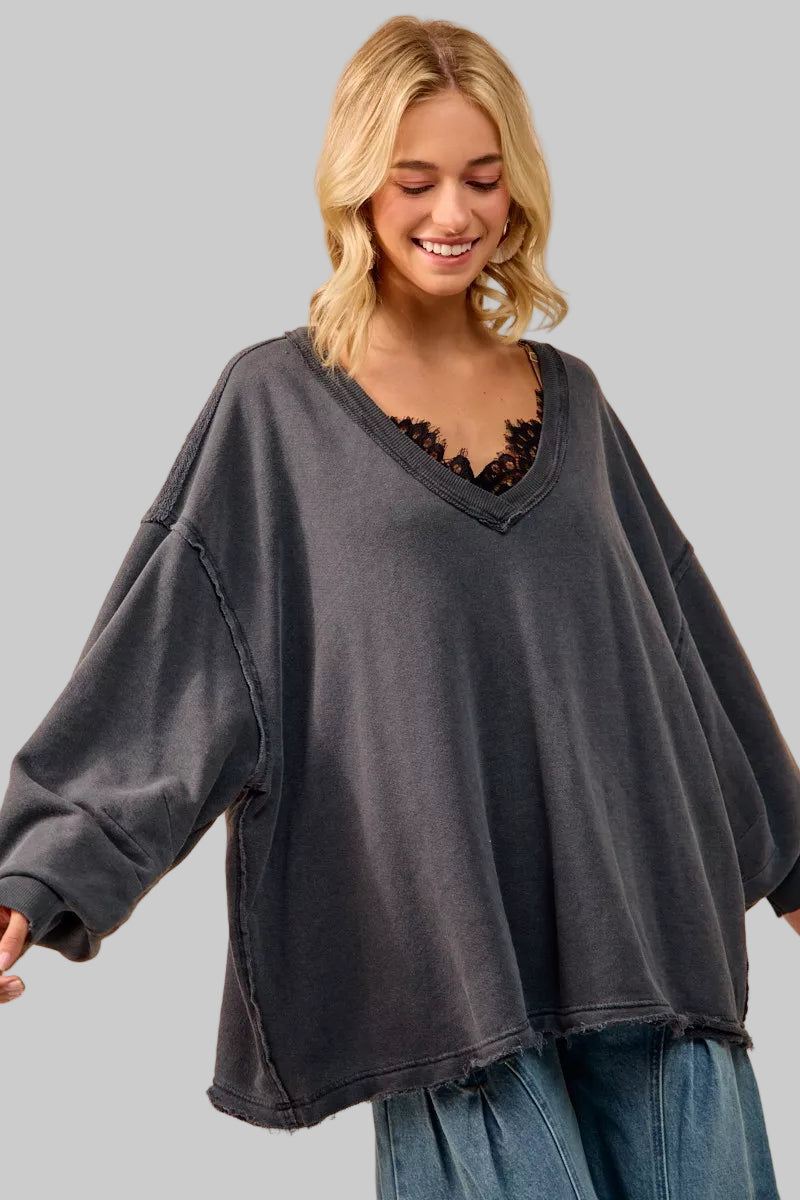 Marie French Terry Oversized Sweatshirt