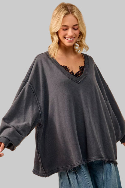 Marie French Terry Oversized Sweatshirt