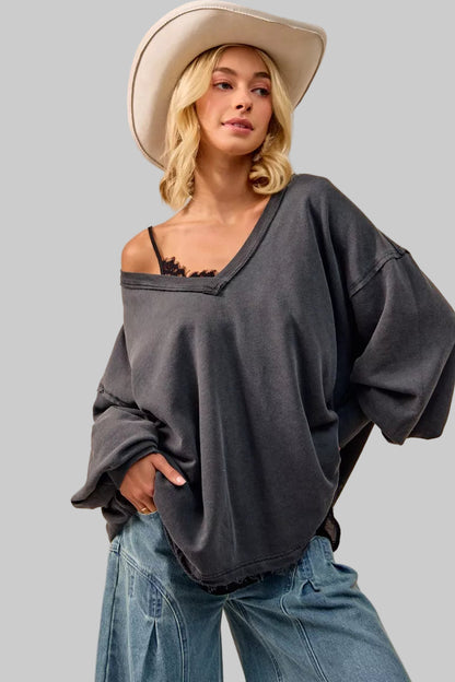 Marie French Terry Oversized Sweatshirt