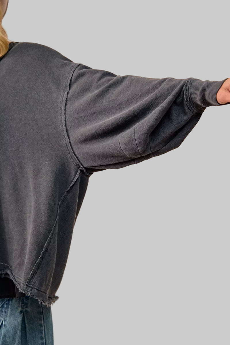 Marie French Terry Oversized Sweatshirt