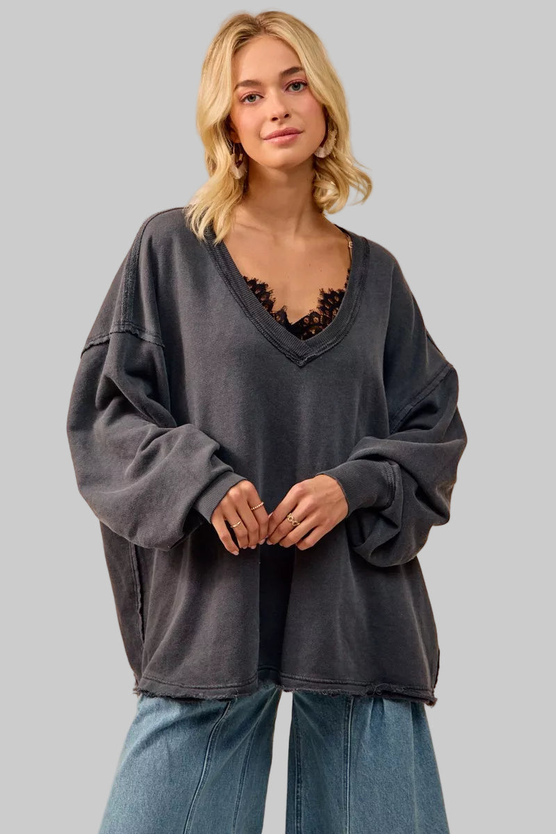 Marie French Terry Oversized Sweatshirt