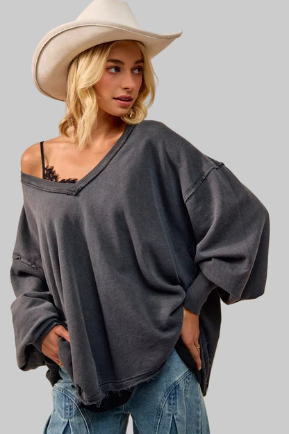 Marie French Terry Oversized Sweatshirt