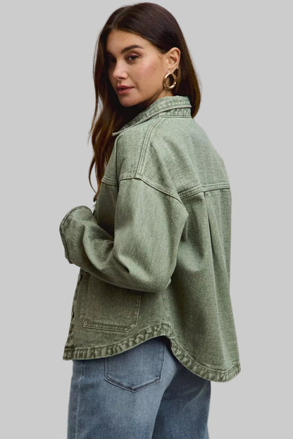 Melanie Boho Vintage Washed Twill Jacket