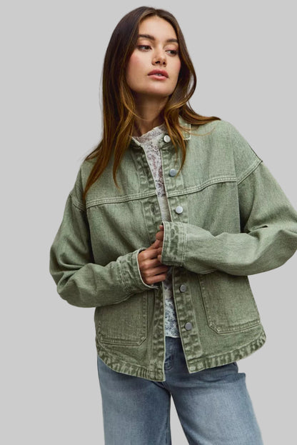 Melanie Boho Vintage Washed Twill Jacket