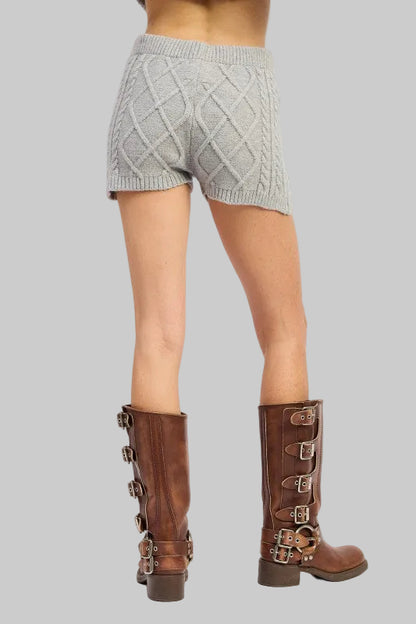 Myla Cable Knit Sweater Shorts
