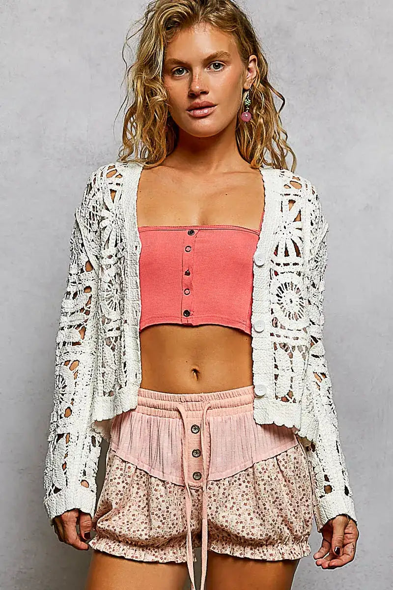 Naomi Boho Crochet Cardigan