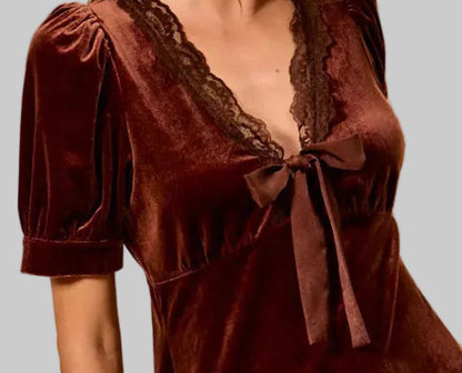 Nyla Velvet Mini Dress