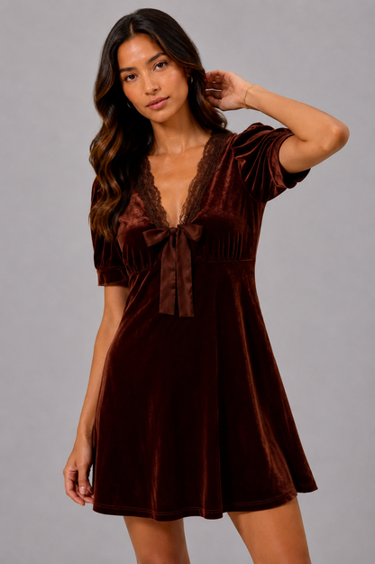 Nyla Velvet Mini Dress
