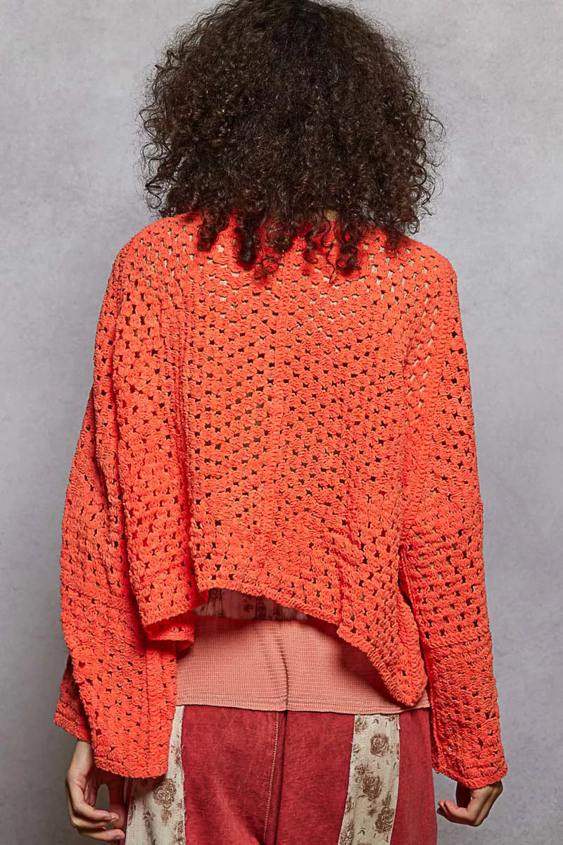 Open Front Bohemian Cardigan with Crochet Patterns