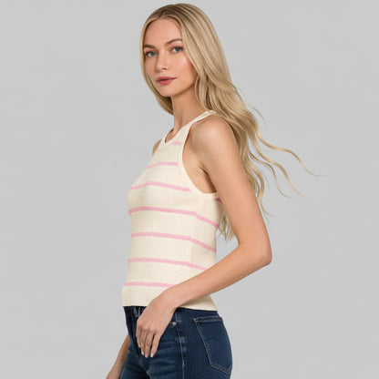 Peyton Stripe Sweater Tank Top