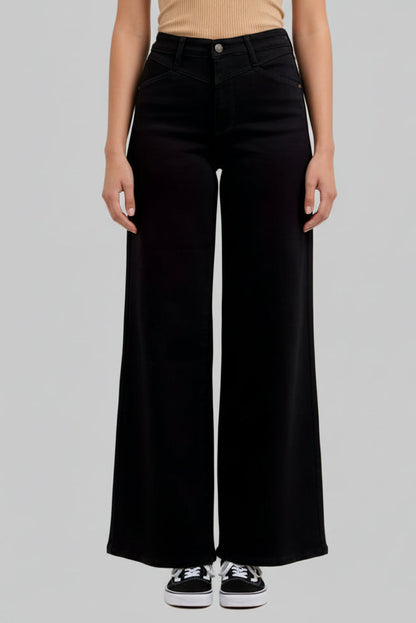 Remi Black High Waist Wide Leg Jeans