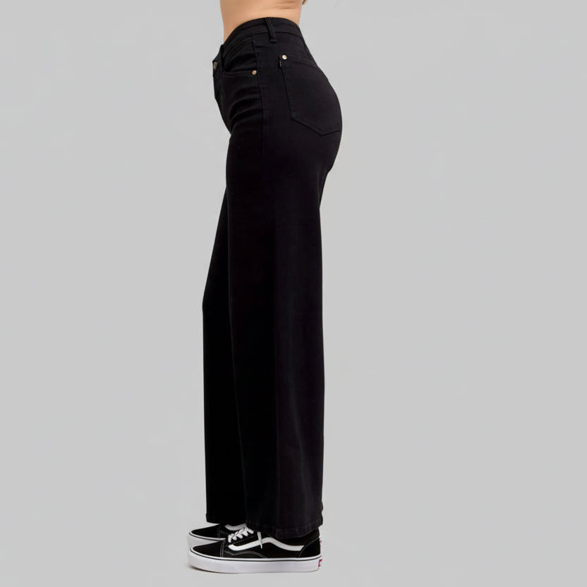 Remi Black High Waist Wide Leg Jeans